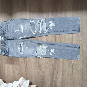Distressed jeans